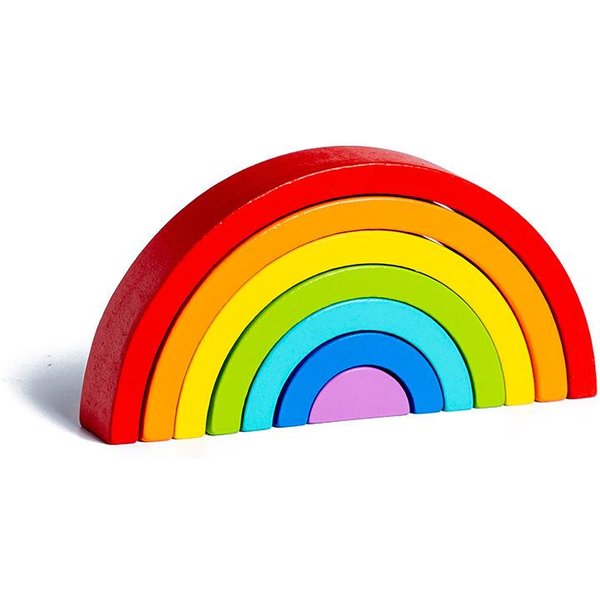 Nowe Dzieci Montessori Arch Bridge Rainbow Building Blocks Drewniane Zabawki Dla Dzieci Wczesna Edukacja Kolor Cognitive Blocks Zabawka-image
