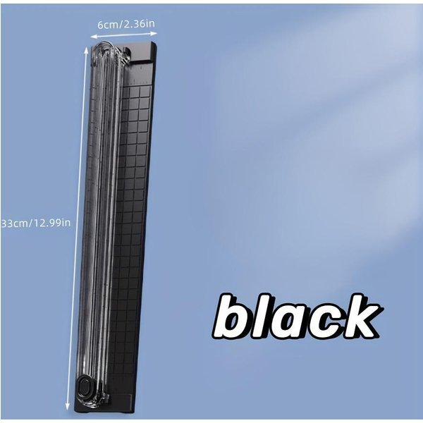 1PC Cortador De Papel A3 PortáTil Recortador Herramienta De Corte Manual Hecho Con PláStico Duradero Suministros Para Escuela Hogar Oficina Negro-image