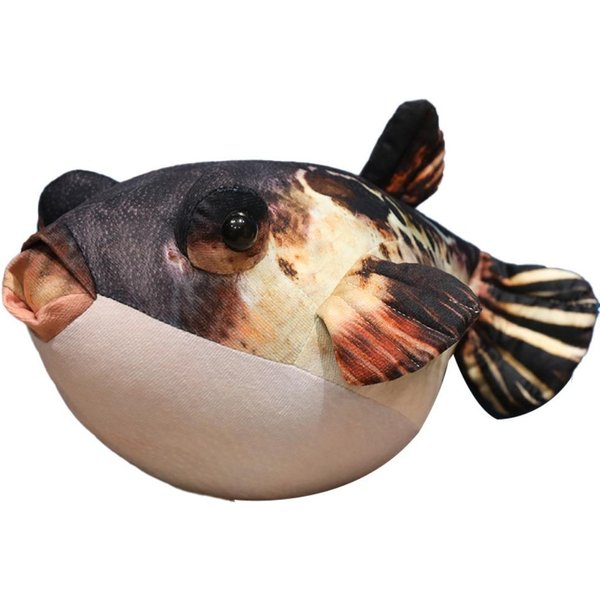 Animales De Peluche SimulacióN Pez Globo Juguete De Peluche DecoracióN De Sofá MuñEca Para Dormir Colgante De Peluche De Pez Globo CojíN Trasero 20 Cm-image