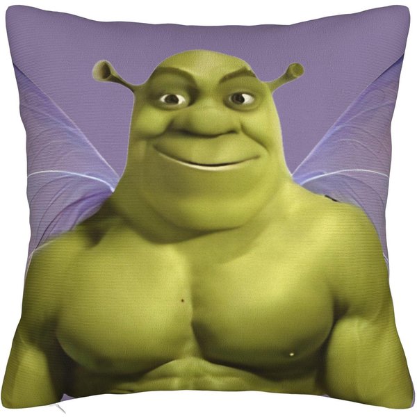 Poszewka Na Poduszkę UśMiech Shreka Poliestrowa Poszewka Na Poduszkę Dekoracja Poszewka Na Poduszkę Dom Drop Shipping 45X45Cm 50X50Cm-image