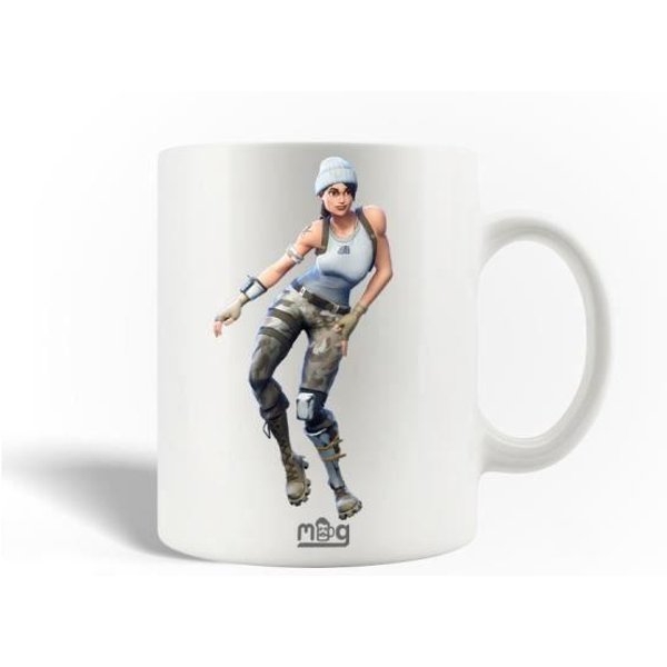 Taza De CeráMica - Maniacase - Wiggle Fortnite - 30Cl - Apto Para Lavavajillas - Blanco-image