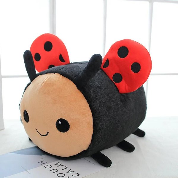 Kawaii PszczołA Biedronka Pluszowa Zabawka MięKka Wypchana Owad Miodna PszczołA Biedronka Lalka Zabawki Prezent Urodzinowy ŚWiąTeczny Dla Dziecka 40Cm-image