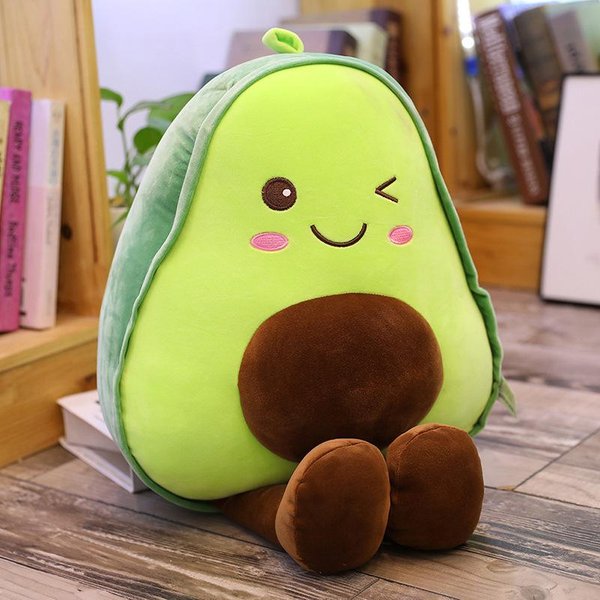 30-60 Cm Pluszowa Lalka Awokado Poduszka Do Spania Dla Dzieci DużA Lalka Prezent ŚWiąTeczny Kawaii Kreatywna Szmaciana Lalka Owoc Poduszka 30Cm-image