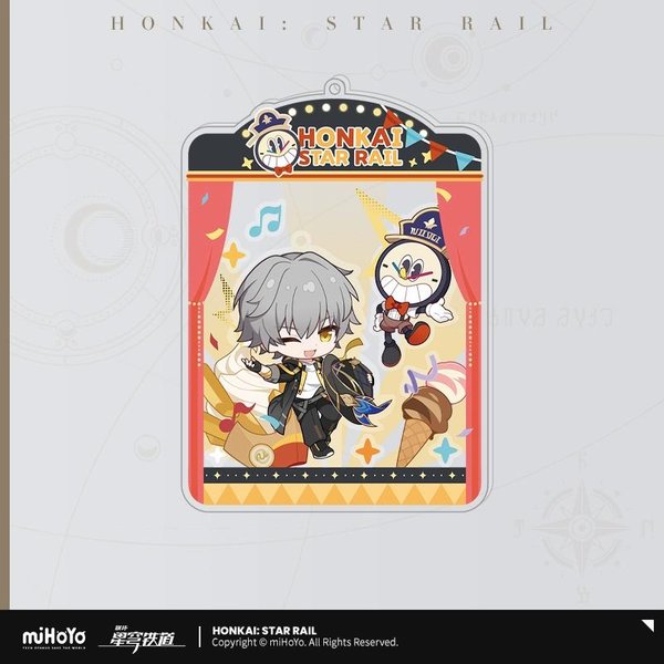 Sunsyea Honkai Star Rail Oficjalne GadżEty Mihoyo Oryginalne Autentyczne Seria Qjqd Odznaka Klucze Karty Zestaw Niedziela Robin Gray-image