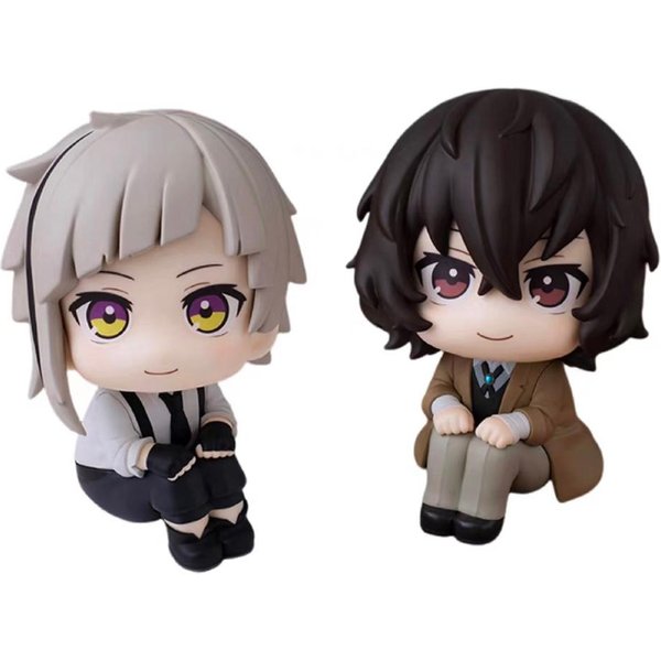 10Cm Figurka Anime Bungou Stray Dogs Look Up Nakajima Atsushi Figurka Akcji Wersja Q Dazai Osamu Figurka PVC Zabawki Kolekcjonerskie-image