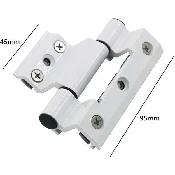 1 Pieza Alta Alta Calidad RetencióN De Calor Puente Roto Bisagras Plegables AleacióN De Aluminio Puerta Y Ventana Bisagra Puente Roto FerreteríA Para Muebles-image