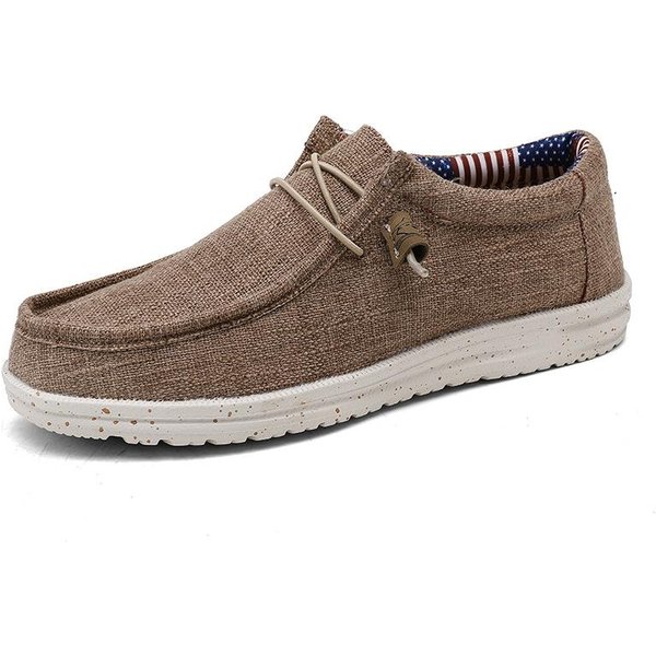 Mocasines De Lona Para Hombre OtoñO Zapatos Vulcanizados Para Hombre Transpirables Ligeros Senderismo Zapatos Deportivos Al Aire Libre Zapatos De Lona 43-image