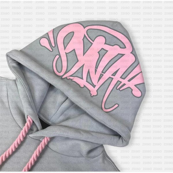 Conjunto De Sudadera Con Capucha Estampado De Letras Graffiti Hip Hop Y2K Hombres Mujeres CháNdal Holgado Sudadera Con Capucha + Pantalones De CháNdal Ropa De Calle S Pink-image