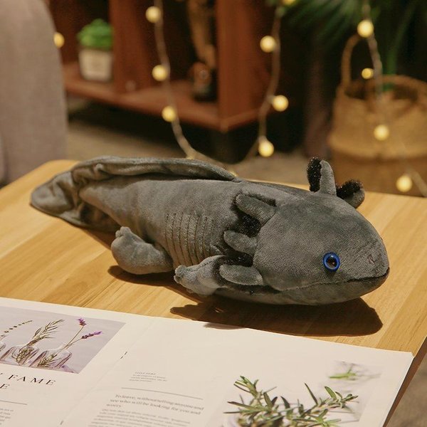 45Cm Kawaii Kolorowa Pluszowa Zabawka Salamandra Axolotl Wypchana SłOdka Puszysta Pluszowa Ryba UspokajająCa DłUga Poduszka Poduszka Prezent Dla Dzieci-image