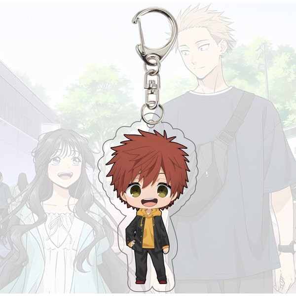 PachnąCy Kwiat Kwitnie Z GodnośCią 10CM Akrylowe Figurki-Breloczki Chibi Rintaro Kaoruko Waguri Model Cosplay Dekoracja Na Biurko Prezent 6 Cm White-image