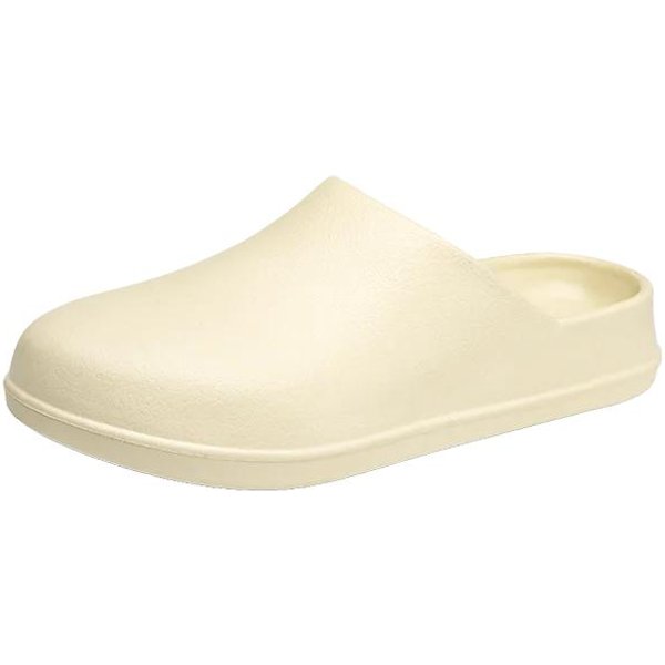 Zuecos Originales Para Hombre 2025 Zapatillas Mules CóModas Sandalias Verano EVA Impermeables Antideslizantes Zapatos De Chef Trabajadores Exterior Zapatos De Pesca 40-41 Caqui-image