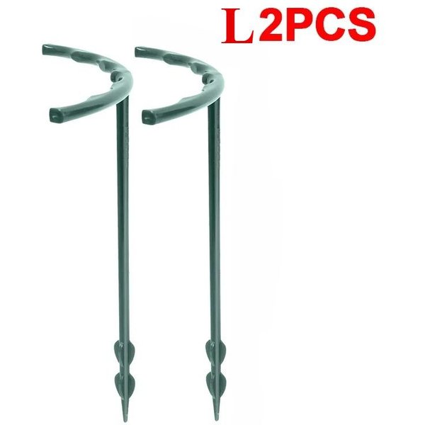 2/12 Szt. Plastikowy Stojak Na Stosy Do Podtrzymywania RośLin Do KwiatóW, Szklarni, Mocowania UchwytóW Na PręTy, NarzęDzi Ogrodniczych L:2PCS-image