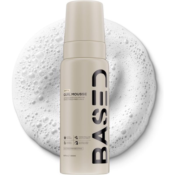 Mousse Rizos Base Para Cabello Ondulado, Rizado Y Afro, Fragancia De SáNdalo, 6.88 Fl Oz 1Pcs Albaricoque-image