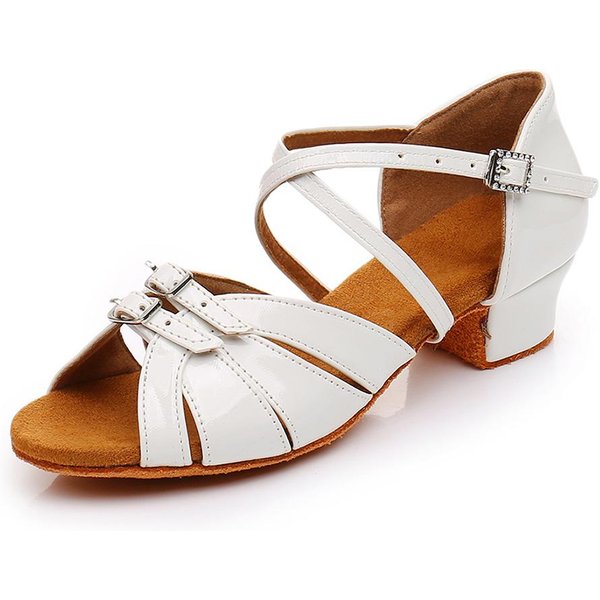 Rozmiar 30-41 Buty Do TańCa LatynoamerykańSkiego Dziewczynki Dziecko Kobiety Salsa Tango Buty Do TańCa Towarzyskiego MięKka Podeszwa Obcas 3,5 Cm 31-image