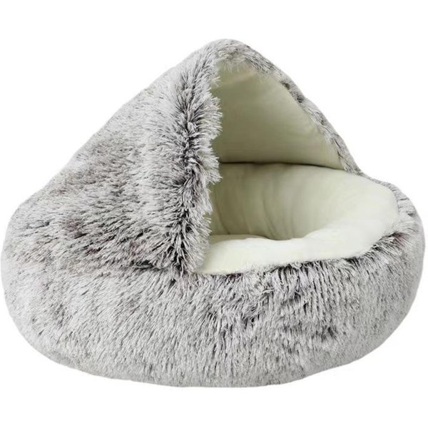 Cama Para Gato Mascota Cama Para Perro PequeñO Felpa Redonda Dibujos Animados Rana Esterilla Invierno CáLida SueñO Profundo Comodidad Suave Transpirable Casa Para Perro Gato Suministros Para Mascotas 40Cm-image