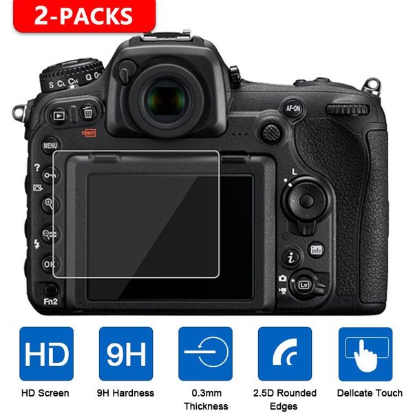 2 Sztuk SzkłO Ochronne Na Ekran Dla Nikon D7500 D7200 D7100 D5600 D5500 D5300 D3400 D3500 D850 D810 D800 D750 D610 D500 D5 SzkłO Hartowane Aparatu D850-image