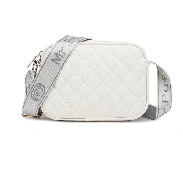 Bolso De Mujer Nuevo Estilo Bolso Cruzado De Mujer Mujer Europeo Y Americano Moda De Mujer Bolso Para TeléFono MóVil Bolso De Hombro De Moda White-image