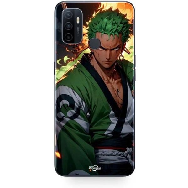 Coque Oppo A32 One Piece Zoro Manga Anime 3D Art Maniacase-image