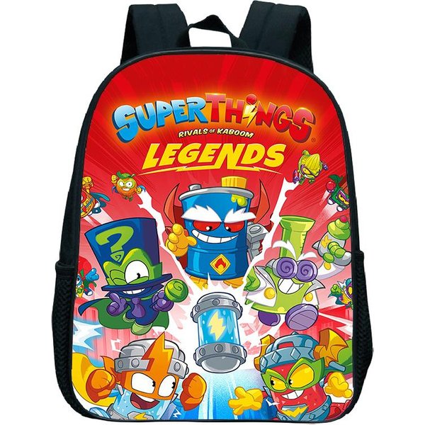 Mochila Escolar Superthings Linda Bolso Escolar Mochila Escolar NiñAs Mochilas Primaria Dibujos Animados NiñOs Mochila Para Libros Impermeable Mochila-image