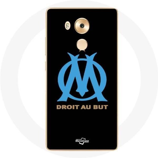 Funda Para Huawei Mate 8 Logo Olympique De Marseille Fondo Negro-image