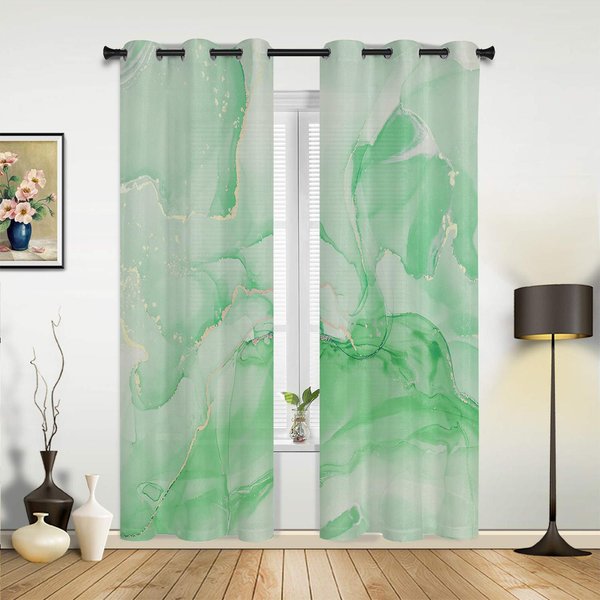 Marmurowe Gradientowe RóżOwe ZasłOny Do Sypialni Salonu Draperie Kuchnia PokóJ DziecięCy ZasłOna Okienna Nowoczesny WystróJ Domu 135W X 60H(Cm) X1-image