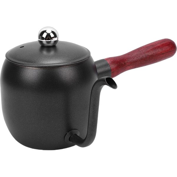 Hervidor De Café Pour Over 500Ml Acero Inoxidable 304 CañO De Cuello De Cisne Cafetera De Goteo Con Mango De Madera Para Camping-image