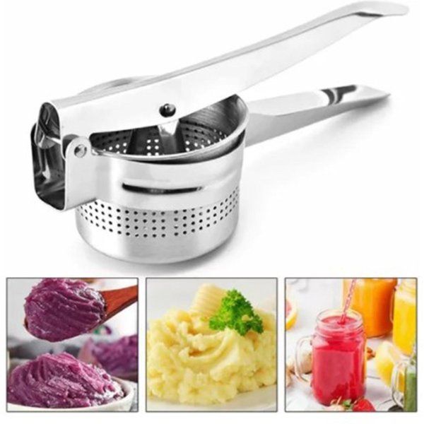 Exprimidor Manual De Frutas De Acero Inoxidable, Exprimidor De Jugos De Frutas Y Verduras.-image