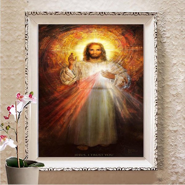 PełNe Kwadratowe / OkrąGłE WiertłO 5D DIY Diamentowe Malowanie 3D Diamentowe Hafty śCieg KrzyżYkowy Home Decor Full Round 20X30CM White-image
