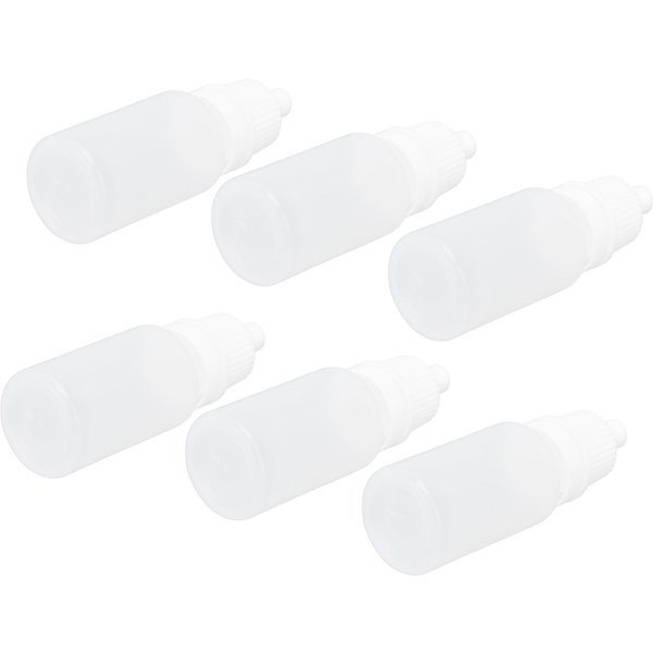 50 Sztuk 10 Ml Puste Butelki Na Krople Do Oczu Plastikowe Wyciskane Pojemniki Z Zakraplaczem Na PłYn Do Oczu Z Zatyczkami White-image