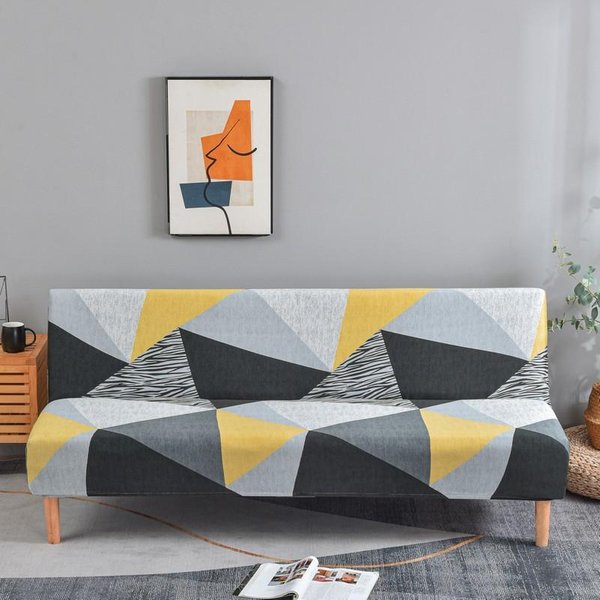 Funda EláStica Para FutóN, Funda Para Sofá Sin Brazos, Funda Para Sofá Cama, Funda Para Sofá, Funda Protectora Para Muebles Con Base EláStica, 1 Unidad S 120-150Cm-image