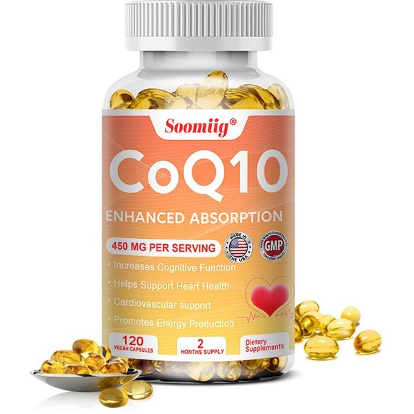 Koenzym Q10 450 Mg - 120 KapsułEk (V) - 100% Ubichinon - Naturalny 120 Capsules-image