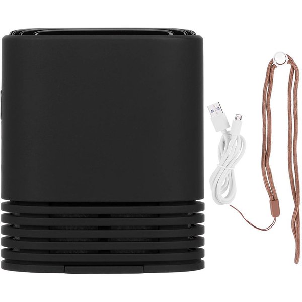 PrzenośNy WisząCy Na Szyi Oczyszczacz Powietrza Z Jonami Ujemnymi ŁAdowany Przez USB Usuwanie Formaldehydu PM2.5 Czarny Czarny-image