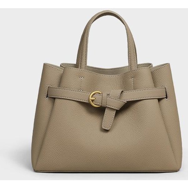 Bolso Tote De Cuero De Capa Superior Bolso De SeñOra Para Viajeras Bolso De Mamá Bolso Tote Temperamental Gray-image