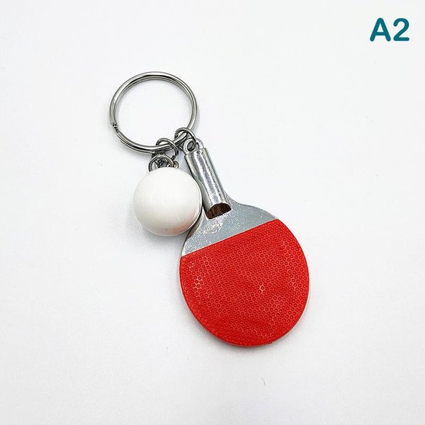 1 Llavero Colgante De Tenis De Mesa, SimulacióN De Mini Raqueta De Tenis De Mesa, Llavero, Bolsa, Colgante, DecoracióN, Regalo De Recuerdo Azul-image
