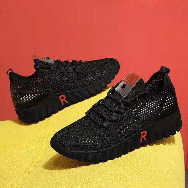 Nuevas Zapatillas Informales Para Mujer, Zapatos Blancos, Superficie De Malla, Suela Suave, Zapatillas Para Correr 40 Negro-image