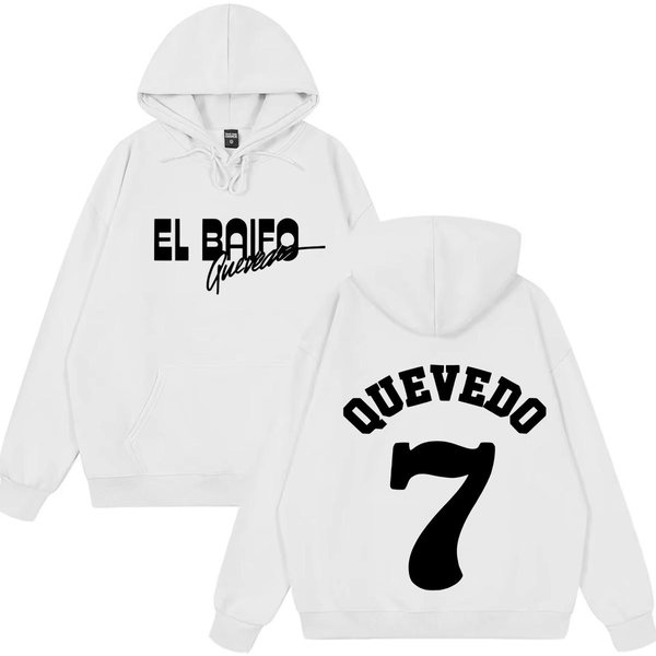Quevedo EL Baifo Sudadera Con GráFicos De Gira Del ÁLbum 2026 Para Hombre Y Mujer Moda Sudadera De Manga Larga Holgada Oversize M-image