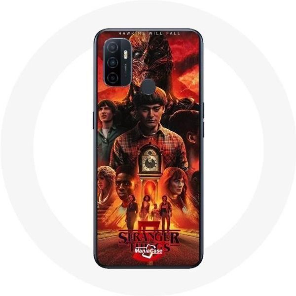 Funda - Maniacase - Oppo A53 - Flexible - Negra - Stranger Things Temporada 5-image