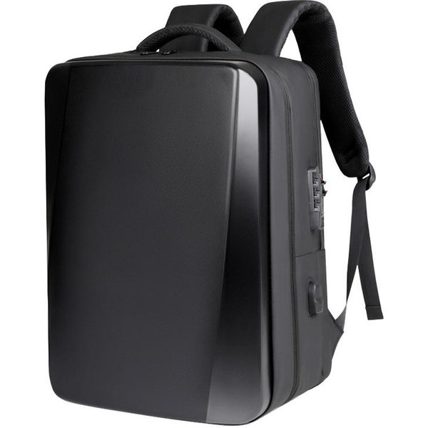 Mochila Para Hombre De Gama Alta Tridimensional EstereoscóPica Moda Mochila Impermeable Gran Capacidad Mochila De Viaje Bolsa Para Ordenador Black-image