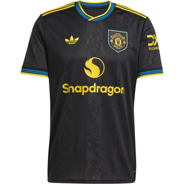 Adidas Originals Manchester United 25/26 Modna Wygodna Dopasowana Koszulka PiłKarska Z OkrąGłYm Dekoltem I KróTkim RęKawem MęSkie Koszulki KD4225 M-image