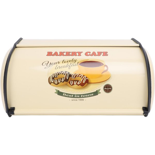 Panera Exquisita Elegante Tipo Tambor Metal Contenedor De Almacenamiento De Pan Para Pan Pastel Donut Galleta Comida Type 3-image