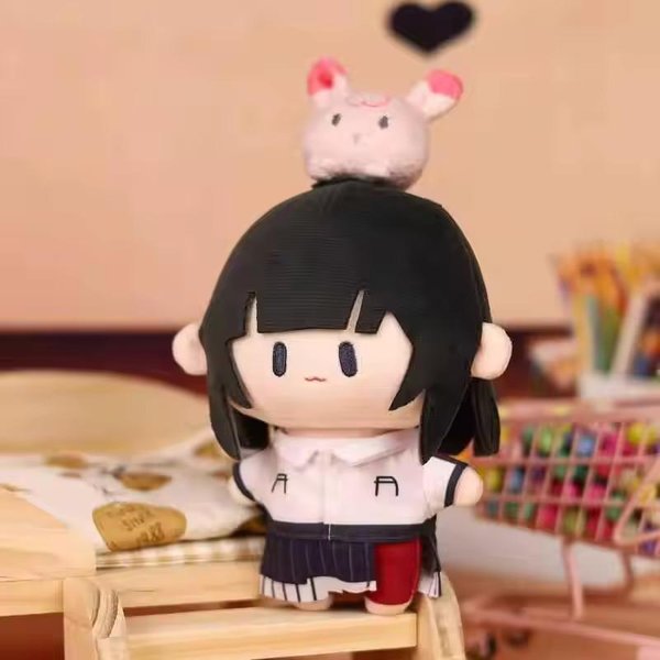 20Cm Anime Link Click Pluszowa Lalka Cheng Xiaoshi Lu Guang Qiao Ling Cosplay Pluszowy Brelok Pluszowe Zabawki Prezent Urodzinowy/ŚWiąTeczny Dla Dzieci 20Cm Black-image