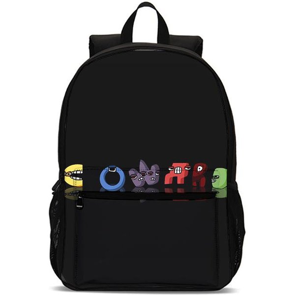 Plecak Szkolny Dla ChłOpcóW I DziewcząT Najlepszy Prezent Mochila Drukowanie 3D Gra Alfabet Lore Plecak Szkolny Torba Plecak Studencki Torba-image