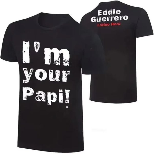 2025 Nueva Camiseta De Verano Para Hombre Eddie Guerrero Moda Masculina AlgodóN Estampado Camiseta Oversize Casual Unisex Manga Corta Tops 4XL Gray-image