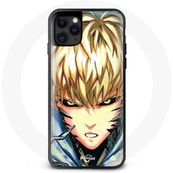 Funda - Genos One Punch Man - Iphone 12 Pro Max - Flexible - ProteccióN Contra Golpes - Anime-image