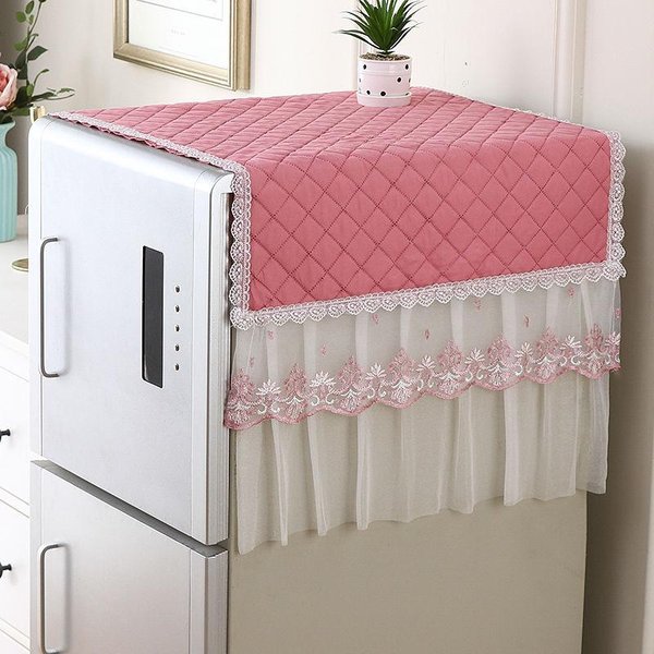 Pokrowiec Na LodóWkę Pokrowiec Przeciwkurzowy Pokrowiec Na LodóWkę Domową Nowy ChińSki Styl Wielofunkcyjny Zmywalny RęCznik Do LodóWki 50 * 140Cm-image