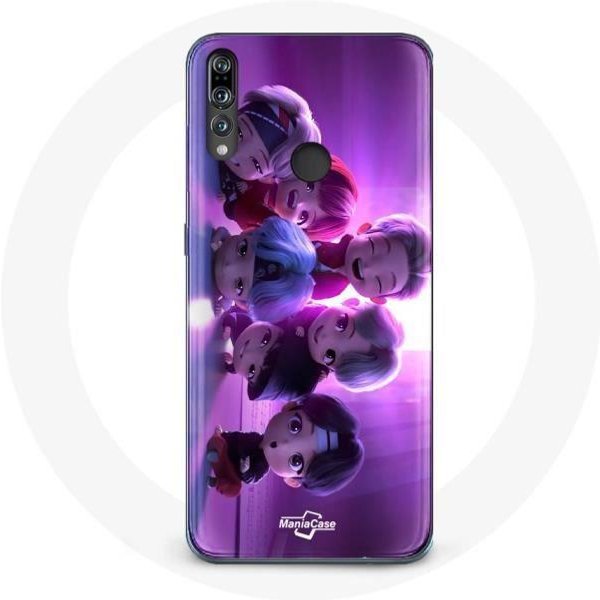 Funda Para Huawei P30 Lite - Maniacase - BTS Tinytan - Silicona Blanda - Morado - Unisex Negro-image
