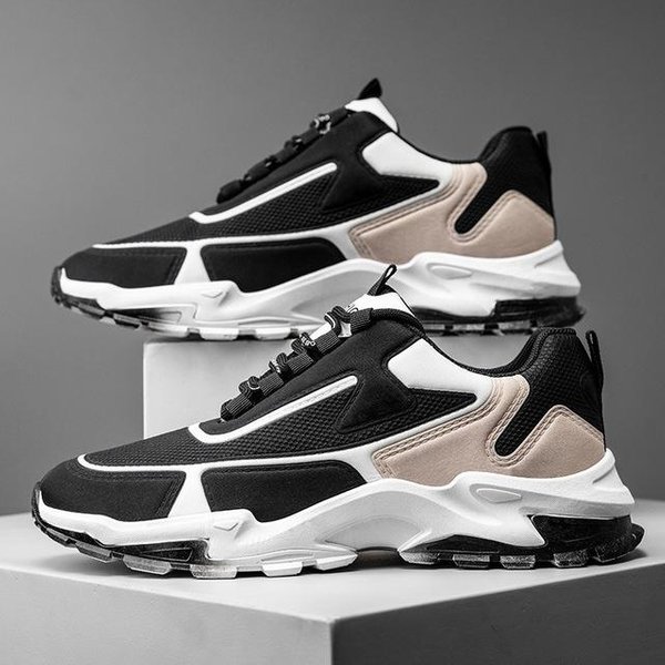 Zapatos Casuales De Moda Para Hombre, Zapatos Para Caminar Al Aire Libre, Zapatos De Malla Transpirables Para Hombre, Zapatos De Tenis Con Empalme Para Hombre, Zapatillas Casuales Para Hombre 43-image