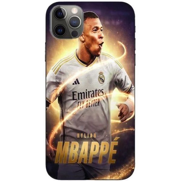 Coque Maniacase Pour Iphone 12 Pro Max Kylian Mbappe Real Madrid Wallpaper-image