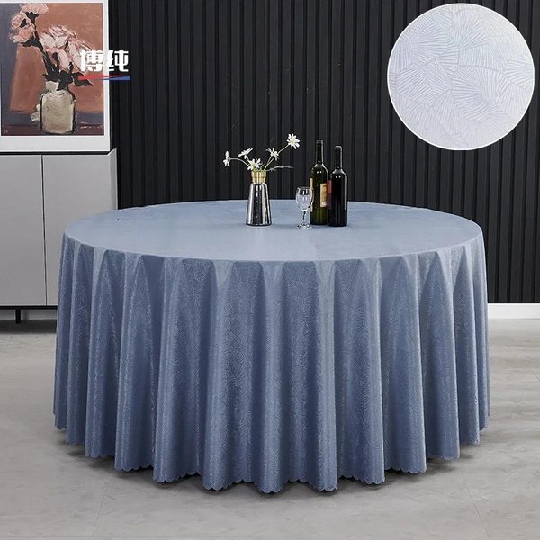 Mantel De 280 Cm Para Restaurante, Hotel, Impermeable Y Resistente Al Aceite, De Alta Gama, Para Bodas, Grandes Manteles Circulares Para Fiestas. 180Cm Round-image
