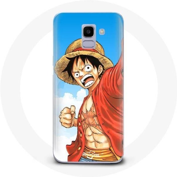 Funda - Samsung - Galaxy A8 2018 - Manga One Piece Luffy - Flexible - Mixta-image